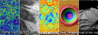 Illustration for article titled Data from the Lunar Orbiter Creates Abstract Moon Art